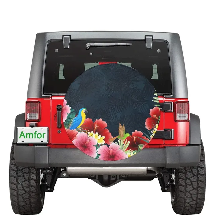 Forest Hibiscus Spare Tire Cover | alohawaii.co