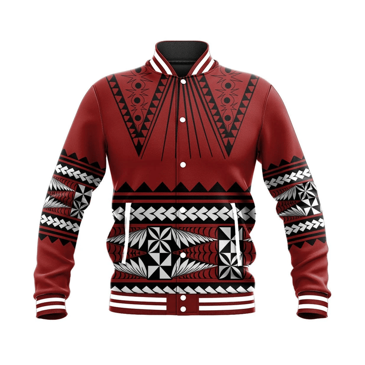 Alohawaii Tonga Jacket - Tonga Pattern Style Baseball Jacket J09
