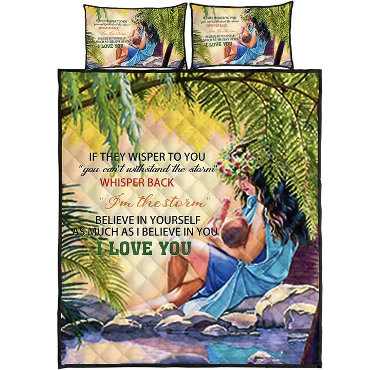 Alohawaii Quilt Bed Set - Hawaii Mother And Daughter Quilt Bed Set