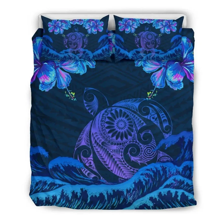 Alohawaii Home Set - Hawaiian Turtle Hibiscus Polynesian - Bedding Set - Lucy Style - AH - J2