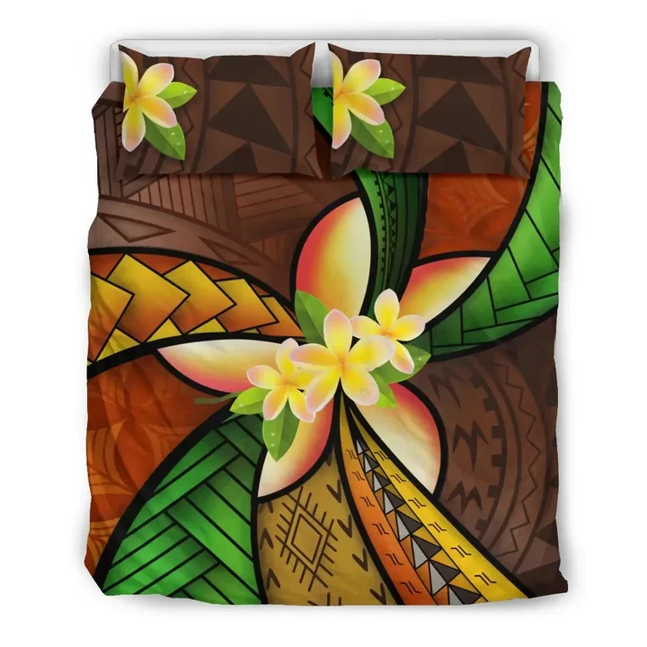 Alohawaii Bedding Set - Cover and Pillow Cases Kanaka Maoli ( Hawaiian) - Polynesian Plumeria Personal Signature | Alohawaii.co
