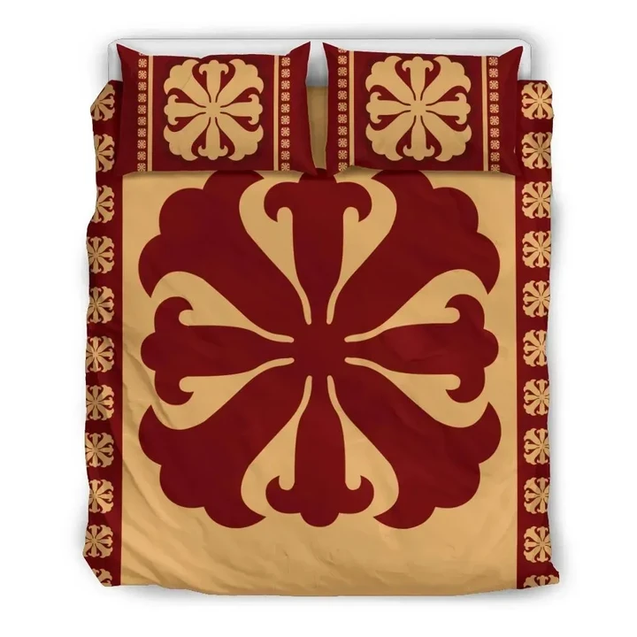 Alohawaii Home Set - Hawaiian Pattern Lily Polynesian Quilt Bedding Set - AH J9