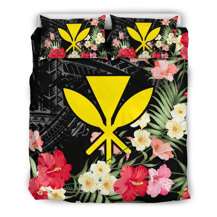 Alohawaii Bedding Set - Cover and Pillow Cases Hawaiian Kanaka Maoli Hibiscus Polynesian | Alohawaii.co