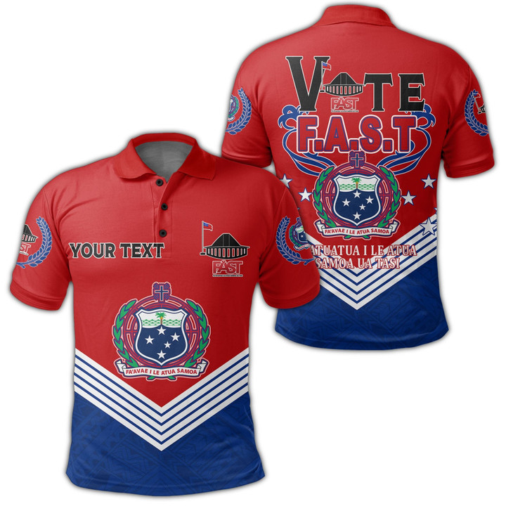 Alohawaii Polo Shirt - Samoan Polo Shirt Personalized Vote Samoa FAST Polo Shirt