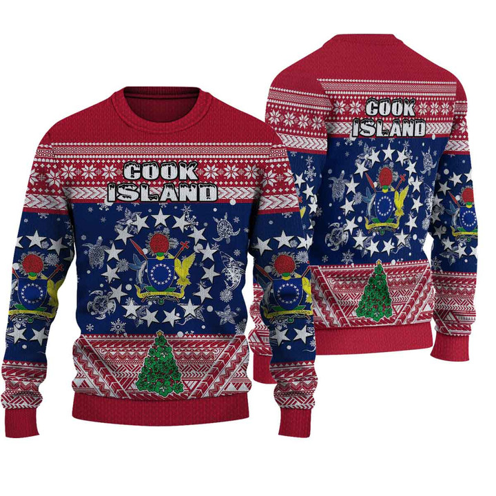Alohawaii Clothing  - Cook Island Christmas Knitted Sweater A31 | 1sttheworld