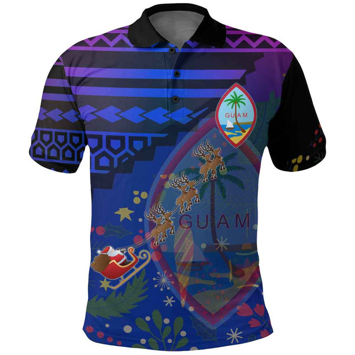 Alohawaii Clothing - Johnston Atoll Christmas Style Polynesian Polo Shirt A94