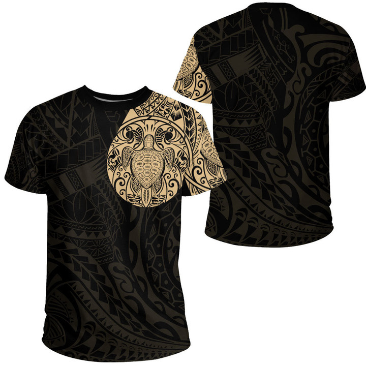 Alohawaii Clothing - Polynesian Tattoo Style - Gold Version T-Shirt A7 | Alohawaii