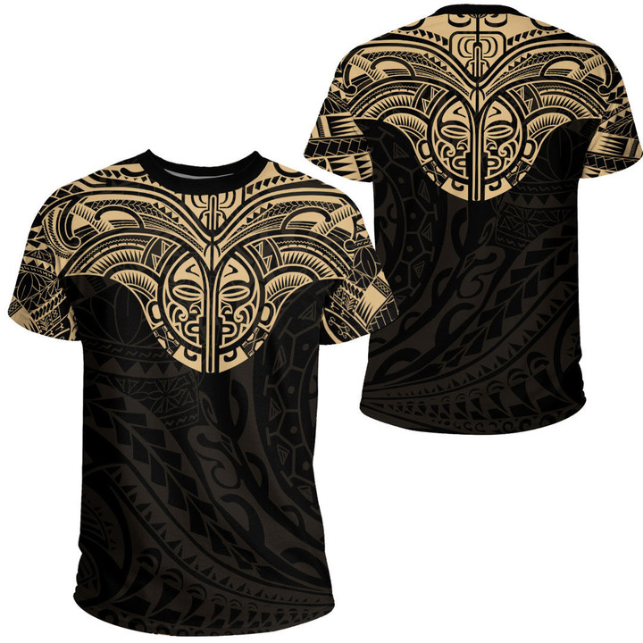 Alohawaii Clothing - Polynesian Tattoo Style Tattoo - Gold Version T-Shirt A7 | Alohawaii