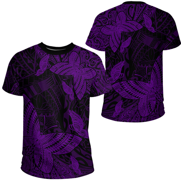 Alohawaii Clothing - Polynesian Tattoo Style Butterfly Special Version - Purple Version T-Shirt A7 | Alohawaii