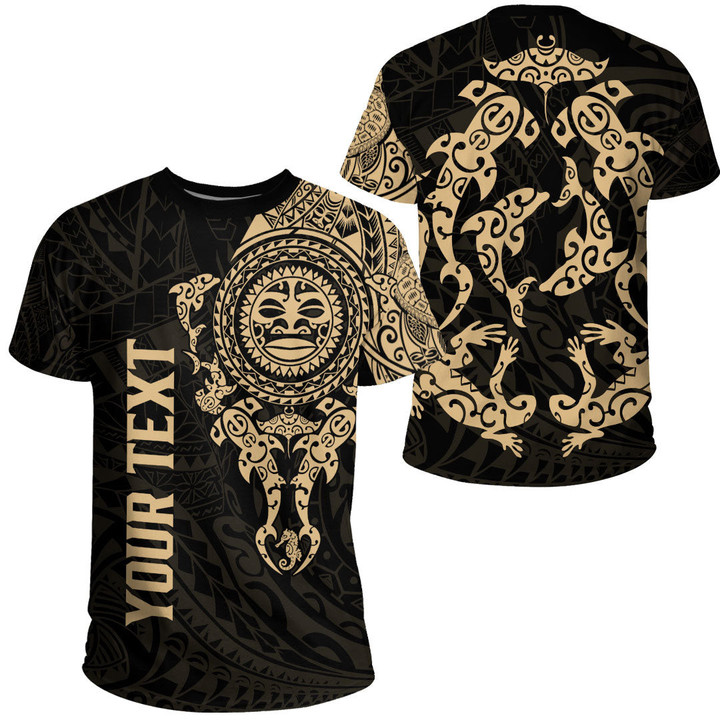 Alohawaii Clothing - (Custom) Polynesian Tattoo Style - Gold Version T-Shirt A7 | Alohawaii