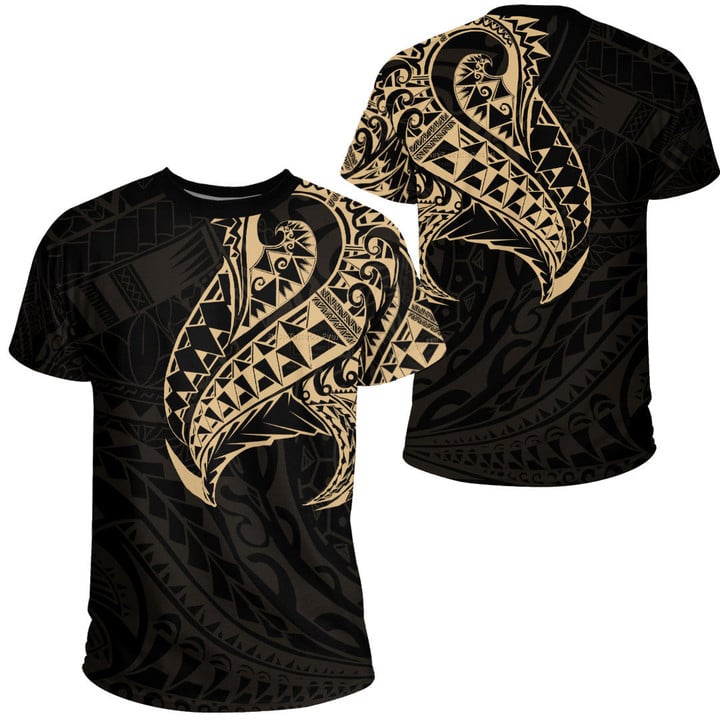 Alohawaii Clothing - Polynesian Tattoo Style Tatau - Gold Version T-Shirt A7 | Alohawaii