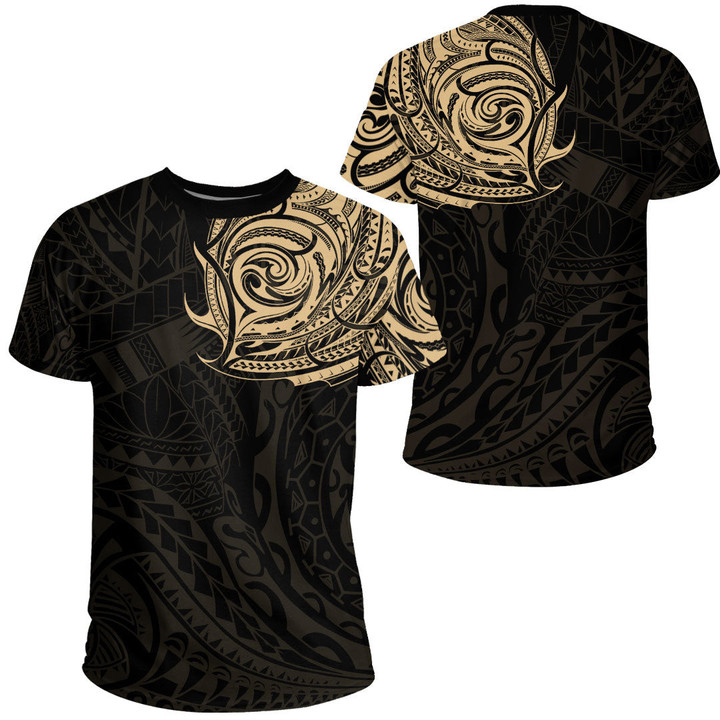 Alohawaii Clothing - Polynesian Tattoo Style - Gold Version T-Shirt A7 | Alohawaii