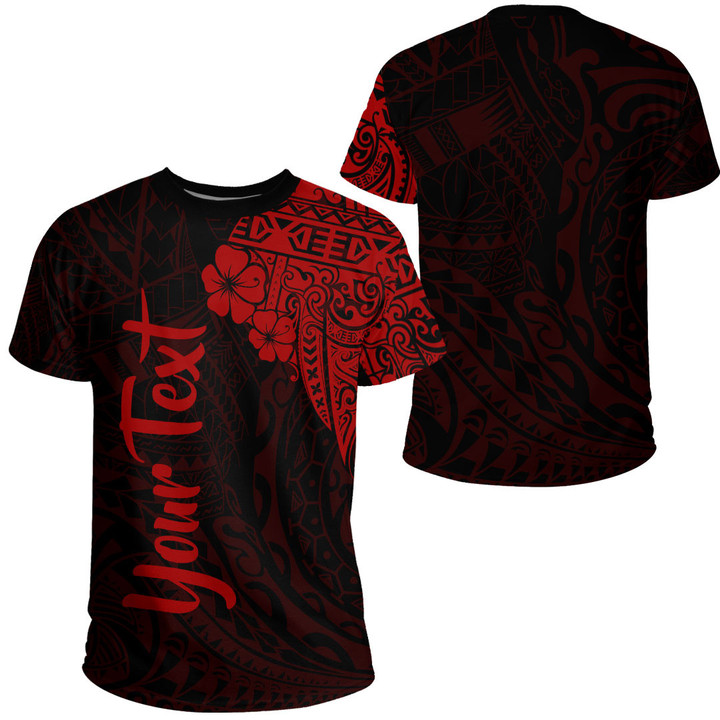 Alohawaii Clothing - (Custom) Polynesian Tattoo Style Melanesian Style Aboriginal Tattoo - Red Version T-Shirt A7 | Alohawaii