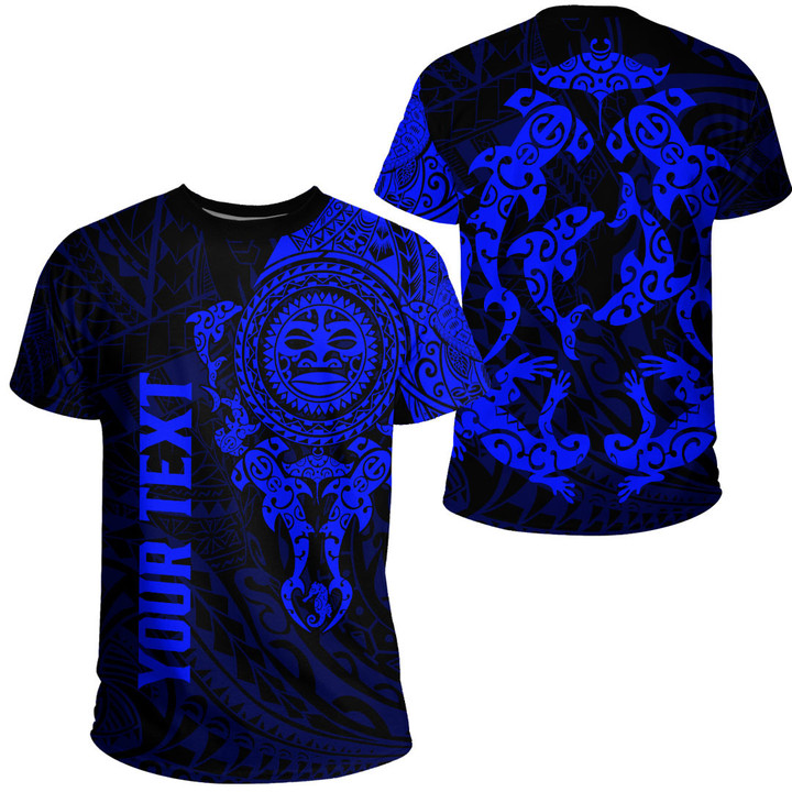 Alohawaii Clothing - (Custom) Polynesian Tattoo Style - Blue Version T-Shirt A7 | Alohawaii