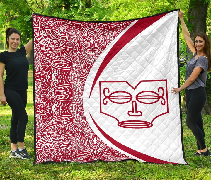 Alohawaii Home Set - Premium Quilt Marquesas Islands Flag Polynesian - Circle Style - 08 J2