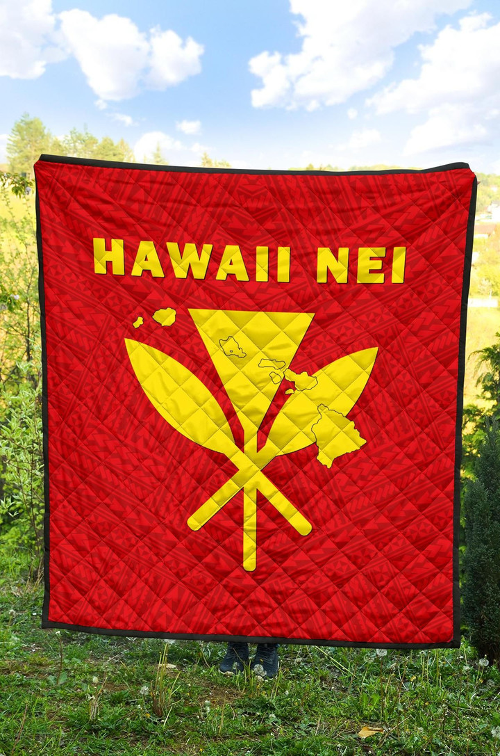Alohawaii Quilt - Hawaii Kanaka Polynesian Premium Quilt - AH - J71
