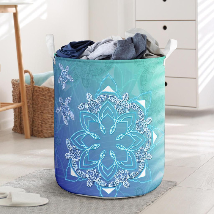 Alohawaii Accesory - Flower Turtle Laundry Basket