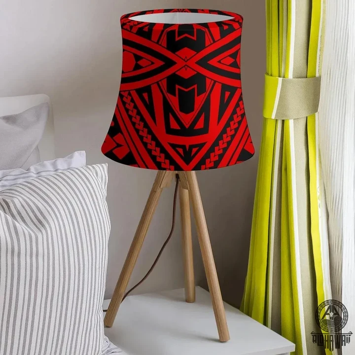 Alohawaii Accesory - Polynesian Seamless Red Drum Lamp Shade