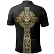 Abercrombie Polo Shirt Celtic Tree Of Life Clan Unisex Black A91