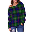 Tartan Womens Off Shoulder Sweater - MacThomas Modern - BN