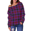 Tartan Womens Off Shoulder Sweater - Montgomery Modern - BN