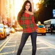 Tartan Womens Off Shoulder Sweater - Hay Modern - BN