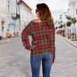 Tartan Womens Off Shoulder Sweater - Lindsay Weathered - BN