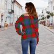 Tartan Womens Off Shoulder Sweater - Mar - BN