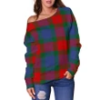 Tartan Womens Off Shoulder Sweater - Mar - BN