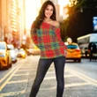 Tartan Womens Off Shoulder Sweater - MacLean Of Duart Modern - BN