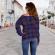 Tartan Womens Off Shoulder Sweater - Pride Of Scotland - BN