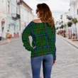 Tartan Womens Off Shoulder Sweater - Henderson Modern - BN
