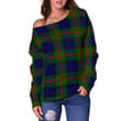 Tartan Womens Off Shoulder Sweater - Dundas Modern 02 - BN