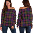 Tartan Womens Off Shoulder Sweater - MacDonald Modern