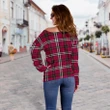 Tartan Womens Off Shoulder Sweater - Little - BN