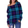 Tartan Womens Off Shoulder Sweater - McCorquodale - BN