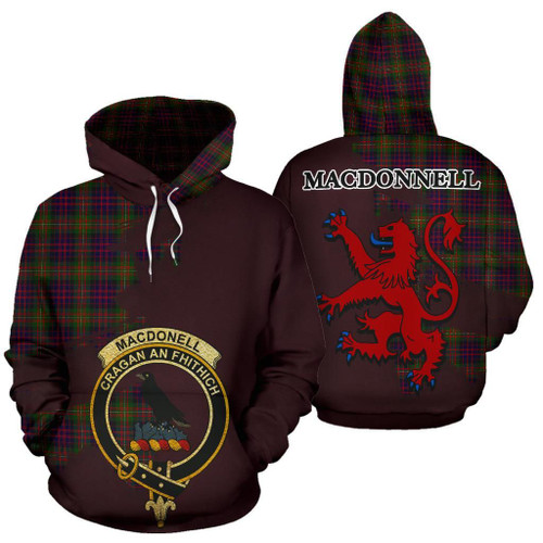 MacDonnell of Glengarry Modern Clan Crest Tartan Hoodie Royal Hj4