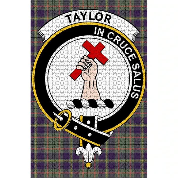 Tartan Puzzle - Taylor Clan Tartan Jigsaw Puzzle - BN