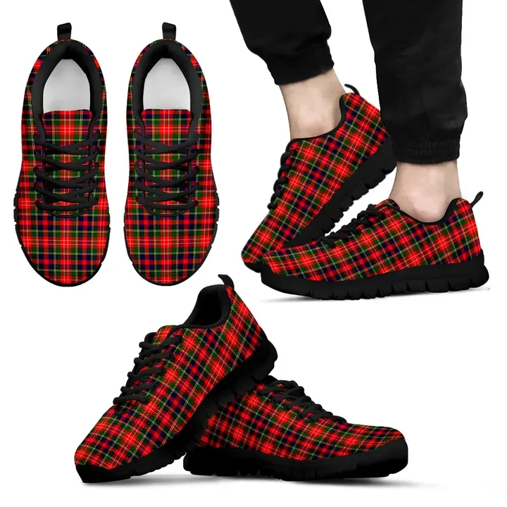 Christie, Men's Sneakers, Tartan Sneakers, Clan Badge Tartan Sneakers, Shoes, Footwears, Scotland Shoes, Scottish Shoes, Clans Shoes