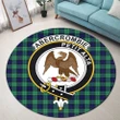 Abercrombie Clan Crest Tartan Round Rug K9
