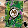 Abercrombie Clan Crest Tartan Thistle Pattern Scotland Jigsaw Puzzle K32
