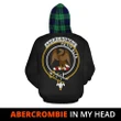 Abercrombie In My Head Hoodie Tartan Scotland K32