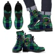 Abercrombie Tartan Clan Badge Leather Boots A9
