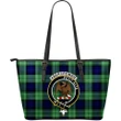 Abercrombie Tartan Clan Badge Leather Tote Bag (Large) A9