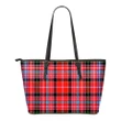 Aberdeen District Tartan Leather Tote Bag (Small) A9