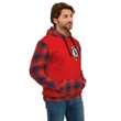 Abernethy Clans Tartan All Over Hoodie - Sleeve Color - Bn