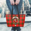 Adair Tartan Clan Badge Leather Tote Bag (Small) A9