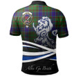 Adam Polo Shirts Tartan Crest Scotland Lion A30