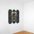 Adam Tartan 3 Skateboard Wall Art Clan Badge