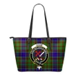 Adam Tartan Clan Badge Leather Tote Bag (Small) A9